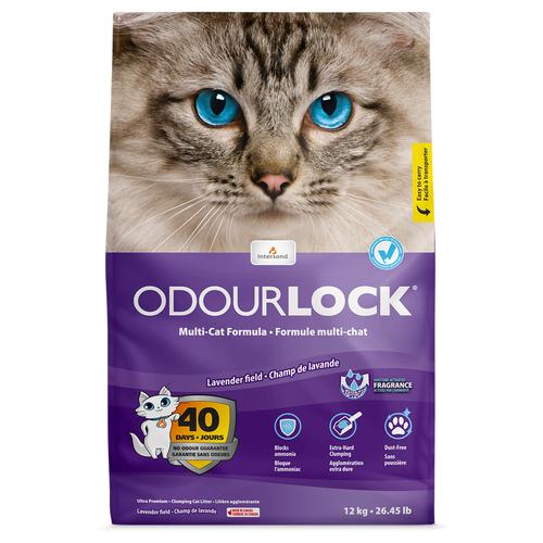 12kg ODOURLOCK Katzenstreu Lavendel