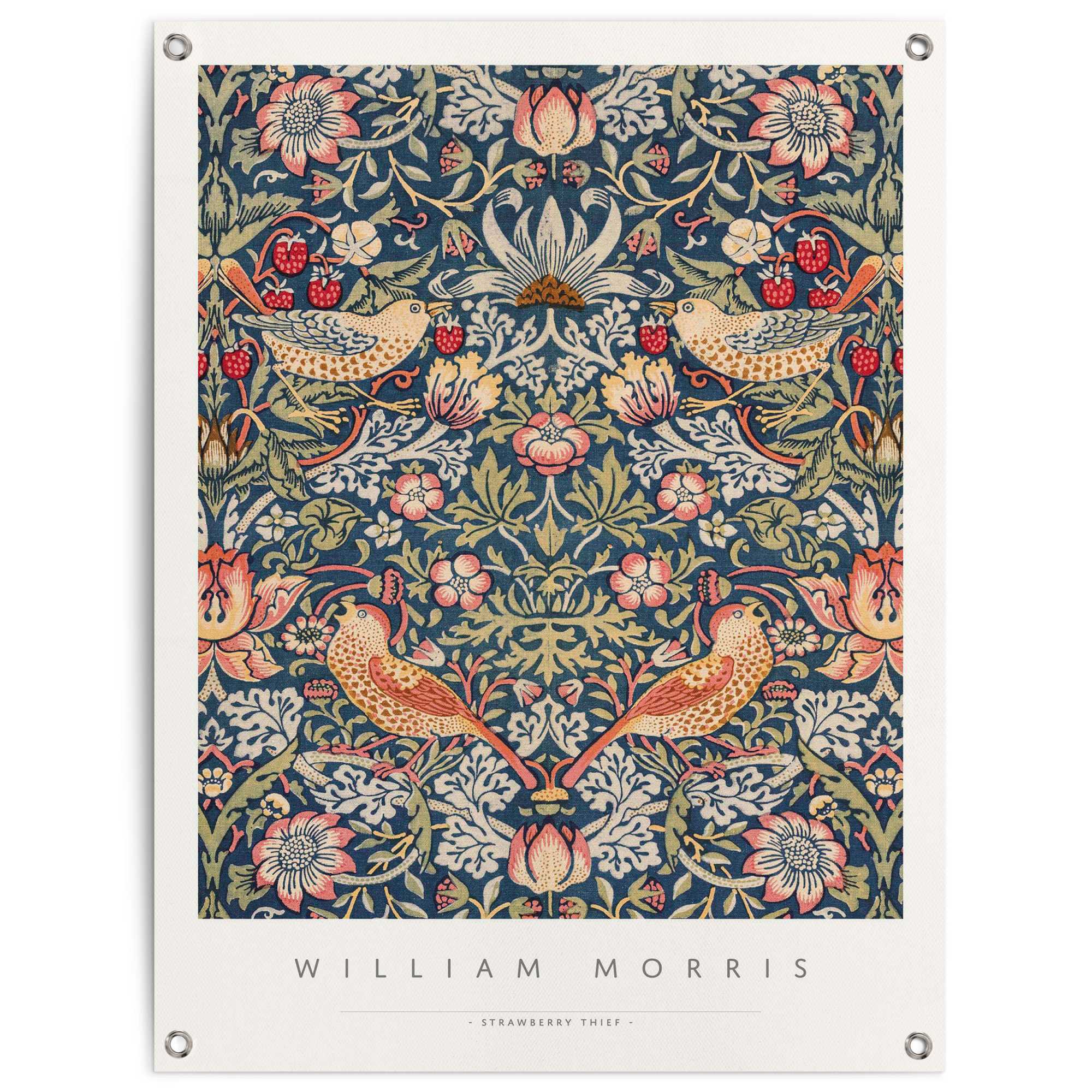 Poster REINDERS "William Morris - Erdbeerdieb", bunt (farbe bild(er): bunt), B:60 H:80 T:0,1, Leinwand, Bilder, Outdoor für Garten oder Balkon Image