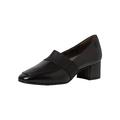 Tamaris Comfort Damen Pumps aus Leder Comfort Fit, Schwarz (Black), 37 EU