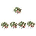 Abaodam 10 Pcs Artificial Candle Garland Wedding Decor Easter Candle Wreath Rings Holiday Candle Ring Eucalyptus Candle Wreath Candle Wreaths Rings Summer Wreaths Floral Plant Cloth Leaves