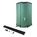 large water butts, rainwater collector, Dark Green Folding Rain Barrel, Rain Barrel Water Collector, Water Collector Rain Water Storage, Large Capacity Container For Rain Collection Storage