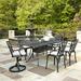 Astoria Grand Frontenac 7 Piece Outdoor Dining Set w/ Cushions Metal | 28.75 H x 72 W x 42 D in | Wayfair ASTG5457 34449291