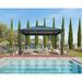 Canopia Dallas Aluminum Patio Gazebo Aluminum/Hardtop/Metal in Gray | 14 ft. x 12 ft | Wayfair 705938