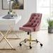 Distinct Tufted Swivel Performance Office Chair by Modway Upholstered in Red/Pink/White | Wayfair EEI-4368-GLD-DUS