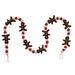 The Holiday Aisle® Harles 6' Red/Brown/White Figurine Novelty Garland in Brown/Red/White | 1 H x 0.72 D in | Wayfair