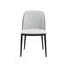 Corrigan Studio® Upholstered Back Side Chair Dining Chair Velvet, Steel in Blue/Black | 32.9 H x 19 W x 21.1 D in | Wayfair