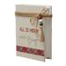 The Holiday Aisle® All Is Merry & Bright Decorative Faux Wood Book Wood in Brown | 6.5 H x 4.5 W x 1.6 D in | Wayfair