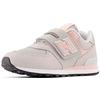 Sneaker NEW BALANCE "574", Gr. 30, rosa, Leder, Textil, sportlich, Schuhe, mit Klettverschluss
