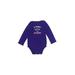 Carter's Long Sleeve Onesie: Purple Bottoms - Size 18 Month