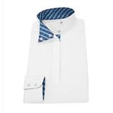 Essex Classics Talent Yarn Long Sleeve Show Shirt - XL - Blue Spurs & Straps - Smartpak