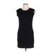 GXF by Gentle Fawn Casual Dress - Mini: Black Solid Dresses - Women's Size Large