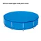 Couverture de piscine pliable, tuyau rond étanche T1, polymères de piscine, gril gonflable au sol,