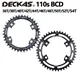 Deckas 110sBCD Chainring 4H Fit For Shimano 5800 R7000 R8000 Crank Road Round Chainring 36T 38T 40T