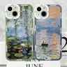 Coque souple pour iPhone Coque pour iPhone 14 Pro Max 11 13 12 Mini XS Poly SE Claude Monet Art