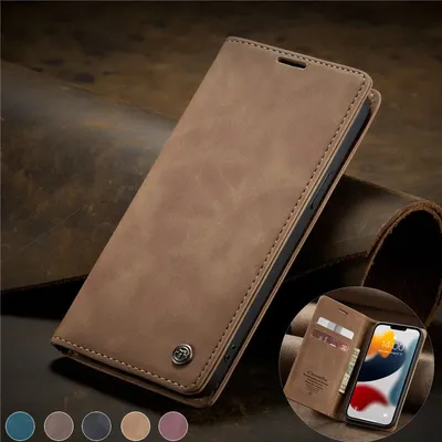 Caseme Flip Wallet Case for iPhone 13 13 Pro Max Cover for Funda iPhone 11 12 mini X Xs XR Pro Max