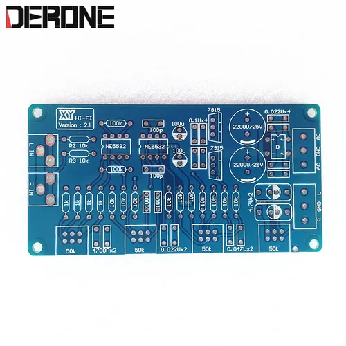 1 stück vorverstärker PCB NE5532 pre amp audio diy