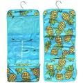 Large Hanging Toiletry Bag for Women Summer Travel Essential Road Trip Must Haves Large Pineapple Design Dorm Hanging Toiletries Cosmetic Case for Kid Woman Summer Camp Supplies