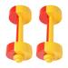 1 Pair Plastic Dumbbells Ergonomic Children Sports Fitness Barbells Hand Bars