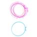 2Pcs Unisex Men Women Luminous Silicone Bow Shape Bracelet Hair Ring Wristband Bracelet Rubber Hairband (Random Color)
