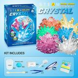 Crystal Science Kit for Kids - Science Experiments Gifts - DIY Discovery STEM Toys for Kids Arts and Crafts Kits - Cool Educational Ideas(4 Crystal)