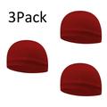 3 Pack Unisex Sports Caps Quick Dry Helmet Cycling Cap Outdoor Sport Bike Riding Running Hats Cap Anti-Sweat Cooling Breathable Hats(Red One Size)