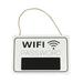 Wifi Sign Plaque Password Board Rustic Chalkboard Wall Code Hanging Wooden Door Vintage Shop Retro Hotel