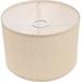 NUOLUX Natural Linen Lamp Shade Drum Lampshade Replacement for Table Lamp Floor Light (Suitable for E27 Bulb)