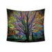 1PC Digital Printing Hanging Tapestry Luminous Tree Printed Wall Hanging Tapestry Comfortable Tree Pattern Tapestry Glowing Tree Decorative Tapestry for Bedroom Living Room Dorm Decor