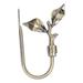 BESTONZON Curtain Tieback Metal Decorative Holdback Curtain Tieback Wall Hook Holder