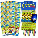Set Of 15 Bendon Kids Play Packs Fun Party Favors Coloring Book Crayons Stickers (Nickelodeon Paw Patrol)