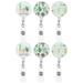 6Pcs Retractable Badge Holders Retractable Badge Clip Telescopic Badge Reel Plastic Badge Clip