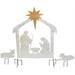 Garden Beautiful Decorative Laser Cut Metal 3 Piece Nativity Yard Scene - 30 x 1 x 50 Inches Fade and Weather Resistant Indoor/Outdoor Decoration for Homes Yards and Gardens