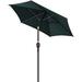 7.2 Ft Patio Umbrella Table Market Umbrella With Push Button Tilt Polyester Umbrella For Garden Deck Backyard Pool (BLACK)