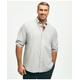 Brooks Brothers Men's Big & Tall Friday Shirt, Poplin End-on-End | Grey | Size 4X