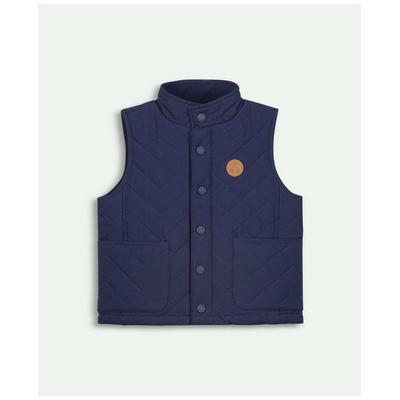 Brooks Brothers Boys Kids Quilted Vest | Navy | Si...