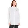 Calvin Klein Jeans Damen Loose MONOLOGO Shirt J20J221866 Gewebte Oberteile, Weiß (Bright White), 3XL