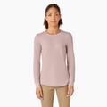Dickies Women's Long Sleeve Thermal Shirt - Peach Whip Size S (FL198)