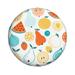 ZNDUO Cartoon Fruit Watercolor Art Pattern Spare Tire Cover Universal Spare Tire Wheel Covers 15 inch