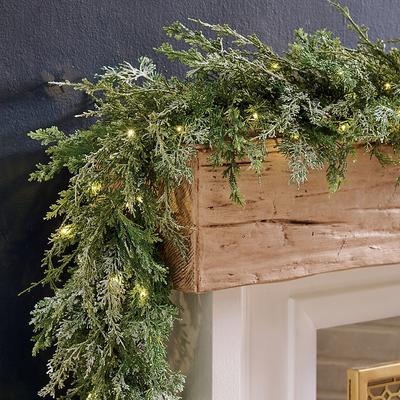 Christmas Glistening Cordless Garland - Grandin Ro...