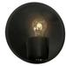 Ambiance 10 1/4" High Carbon Black Nickel Shield Wall Sconce