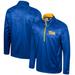 Men's Colosseum Royal Pitt Panthers The Machine Half-Zip Jacket