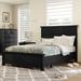 Rustic Farmhouse Style Queen Storage Panel Bed with Two Drawers