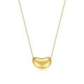 Morgan & Paige 18k Yellow Gold Plated Sterling Silver 12mm Bean Necklace, 18"