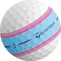 TaylorMade Men's Tour Response Stripe Golf Balls - Blue/Pink