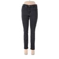 Ann Taylor LOFT Jeans - High Rise Skinny Leg Denim: Black Bottoms - Women's Size 10 - Black Wash