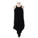 BCBGMAXAZRIA Casual Dress - Shift Halter Sleeveless: Black Solid Dresses - Women's Size Small