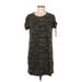 Sanctuary Casual Dress - Mini Crew Neck Short sleeves: Green Print Dresses - Women's Size Medium