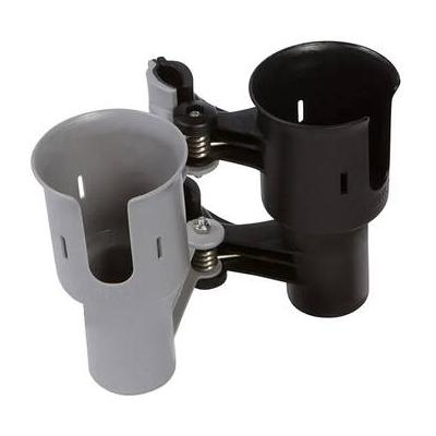 RoboCup Clamp-On Dual-Cup & Drink Holder (Gray & Black) 07-117-GB
