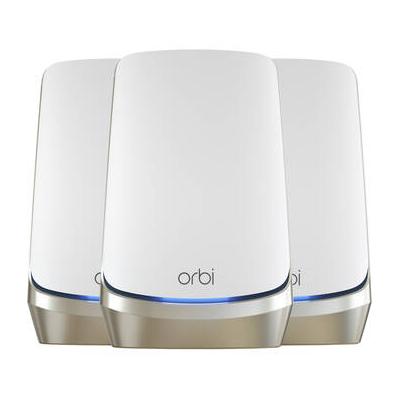 Netgear Orbi 960 AXE11000 Wireless Quad-Band 3-Piece Mesh Wi-Fi System (White) RBKE963-100NAS