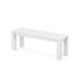 POLYWOOD® Plastic Picnic Outdoor Bench Plastic in White | 17 H x 48 W x 15 D in | Wayfair DBN48WH